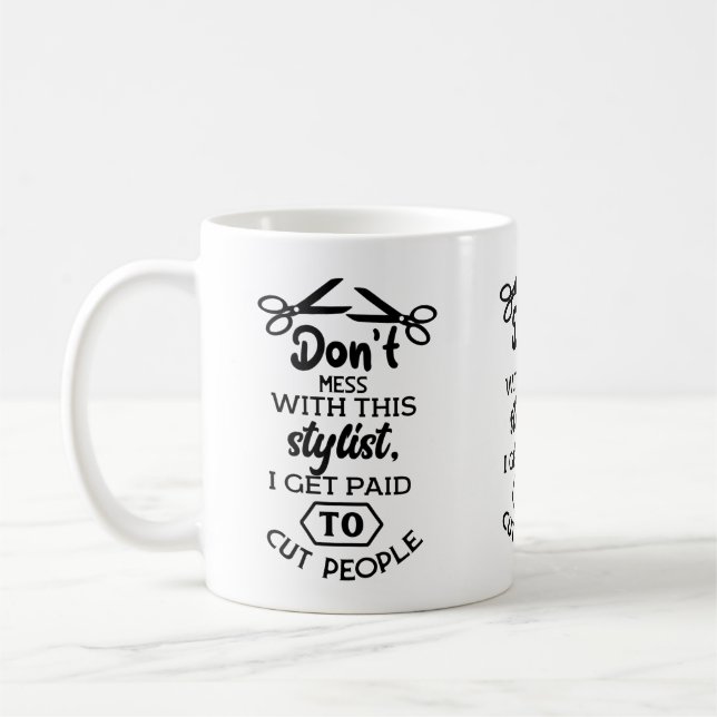 Taza De Café Barber, peluquero, esteticista (Izquierda)