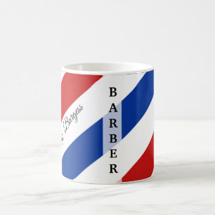Taza De Café Barber Shop Pole Hairdresser Moderno