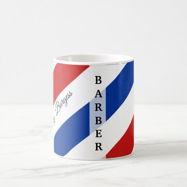 Taza De Café Barber Shop Pole Hairdresser Moderno (Centro)