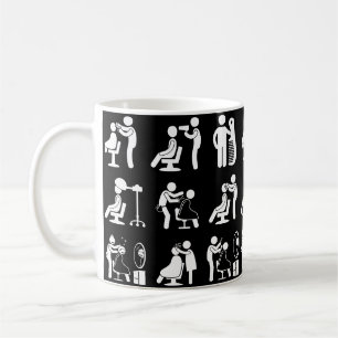 Taza De Café Barbershop Barber & Hairstylist Saloon Routine