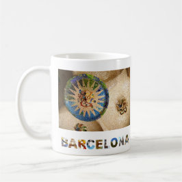 Taza De Café Barcelona España Gaudi Park Guell Photo