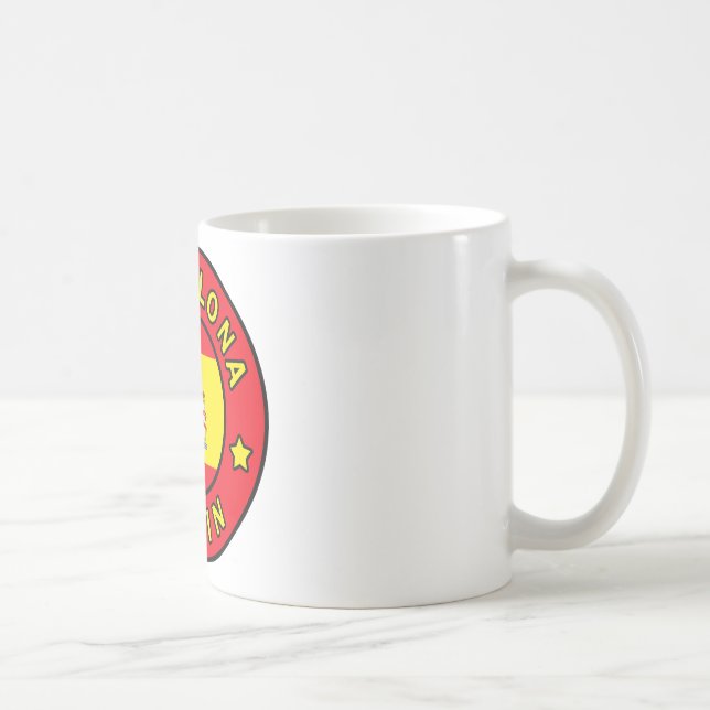 Taza De Café Barcelona España Mug (Derecha)