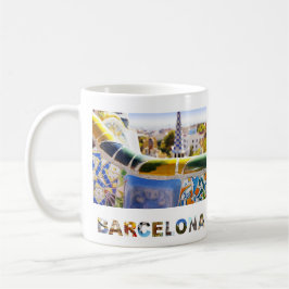 Taza De Café Barcelona España Parc Guell Travel Photo
