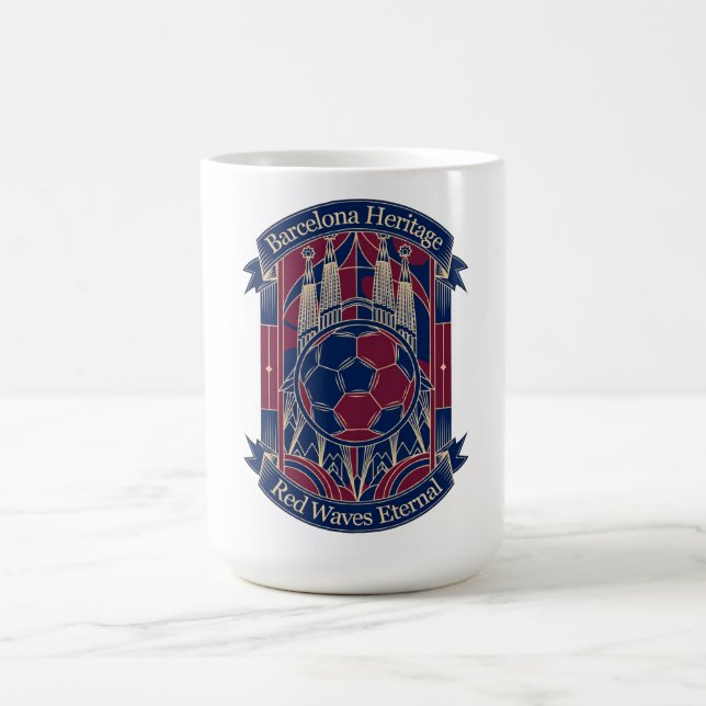 Taza De Café Barcelona Red Horizon, Camp Nou Legacy Gift (Centro)
