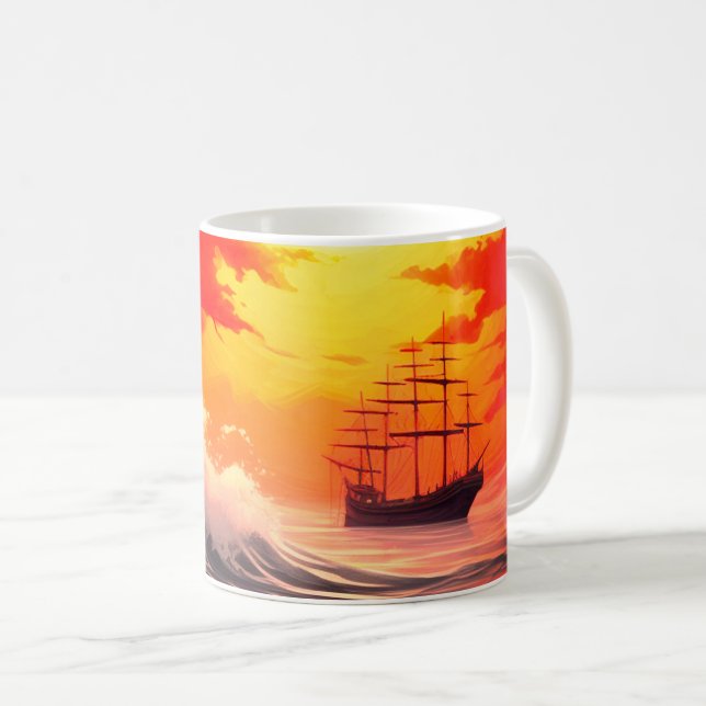 Taza De Café Barco (Anverso derecho)