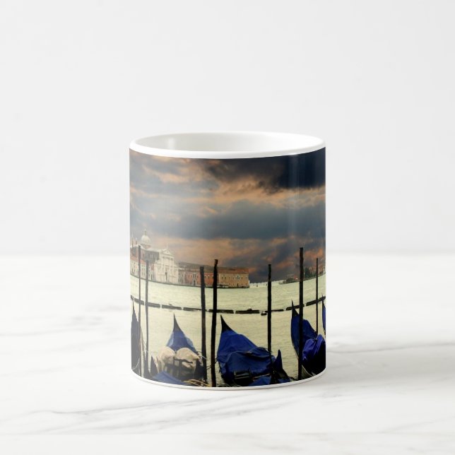 Taza De Café Barco acuático de la escena natural de Venecia (Centro)