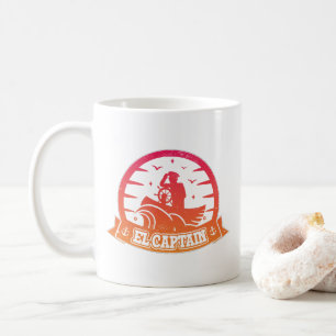 Taza De Café Barco Ancla Capitán Genial Y Vela Retro