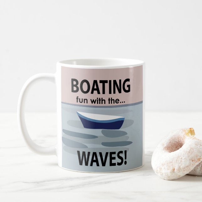 Taza De Café Barco Barco Navegación  (Con donut)