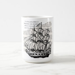 TAZA DE CAFÉ BARCO CON CITA