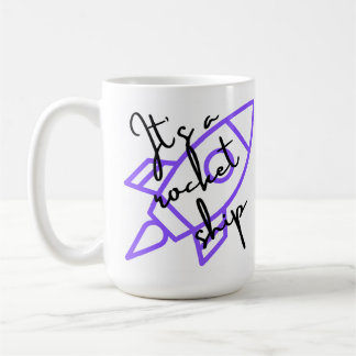 Taza De Café Barco de cohetes