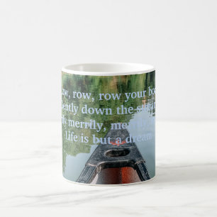 Taza De Café barco de río azul