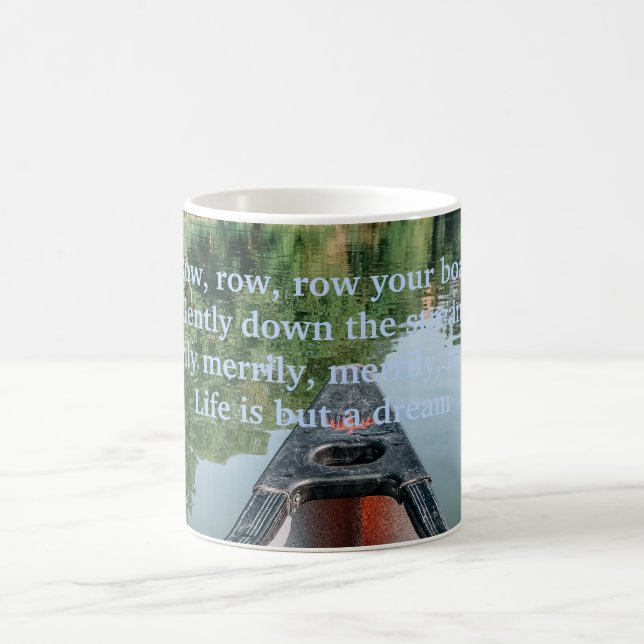 Taza De Café barco de río azul (Centro)