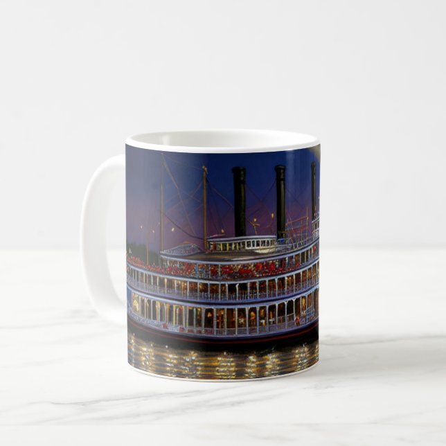 Taza De Café Barco de vapor del río Misisipi (Anverso izquierdo)