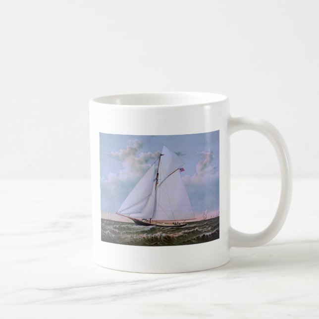 Taza De Café Barco de vela antiguo (Derecha)