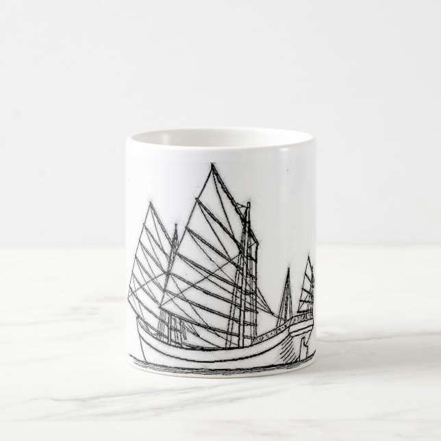 Taza De Café barco de vela hacia el este (Centro)