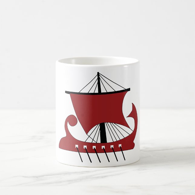 Taza De Café Barco Drakkar de silueta de larga duración (Subido por el creador)