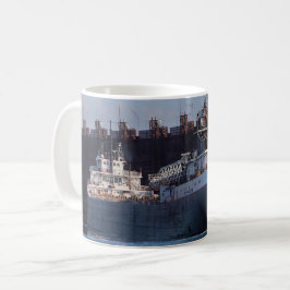 Taza De Café Barco en el lago Superior Michipicoten en Two Harb