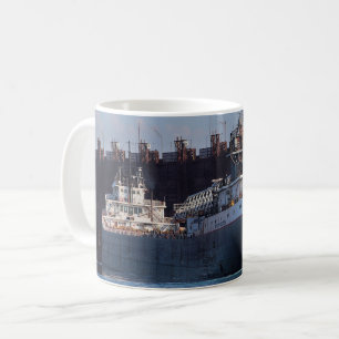 Taza De Café Barco en el lago Superior Michipicoten en Two Harb