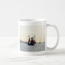 Taza De Café Barco Pesquero Paz Y Abundancia Al Amanecer