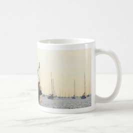 Taza De Café Barco Pesquero Paz Y Abundancia Al Amanecer