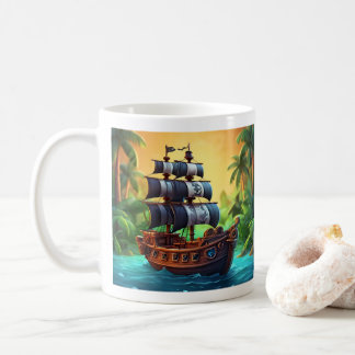 Taza De Café Barco pirata