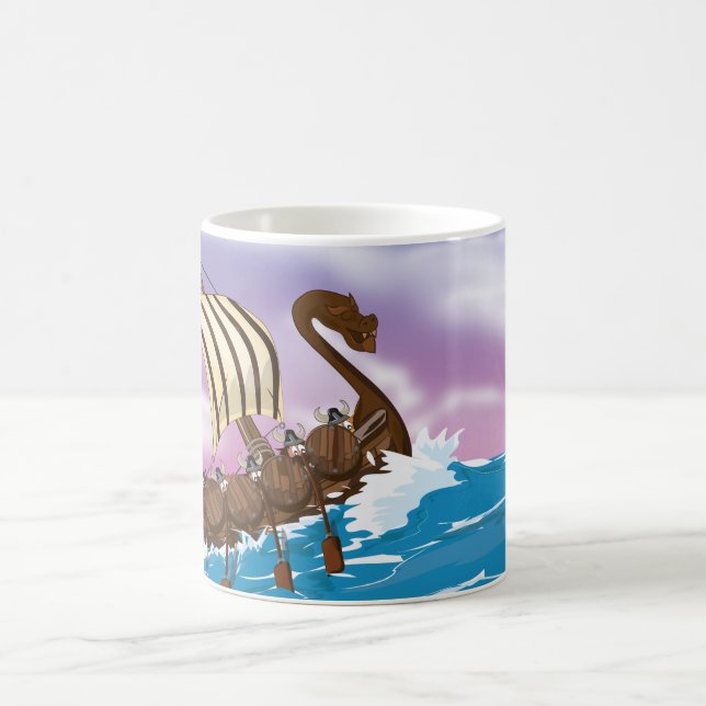Taza De Café Barco Vikingo (Centro)