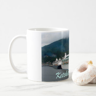 Taza De Café Barcos de cruceros, Ketchikan, Alaska