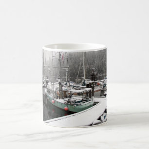 Taza De Café Barcos de pesca con nieve - Mug del capitán