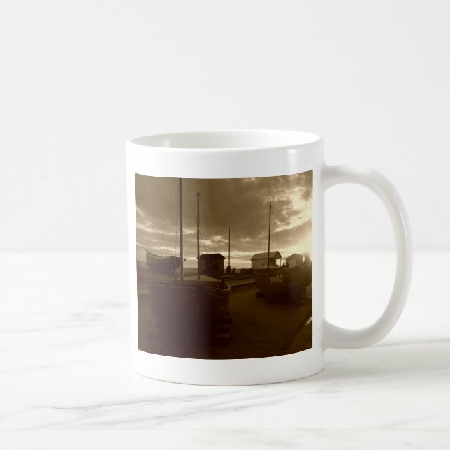 Taza De Café Barcos de Pesca de Brighton (Derecha)