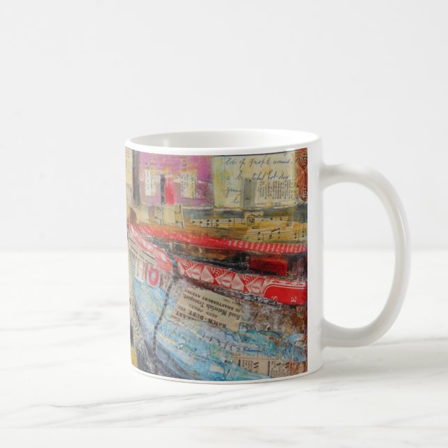 Taza De Café Barcos de pesca viejos 2013 (Derecha)
