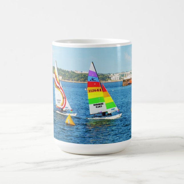 Taza De Café Barcos de vela Hobie en Jersey (Centro)