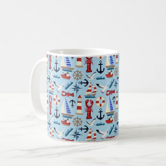 Taza De Café Barcos náuticos (Anverso izquierdo)
