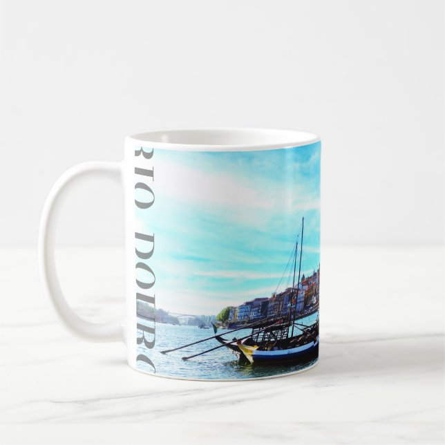 Taza De Café barcos no rio Douro porto portugal (Izquierda)