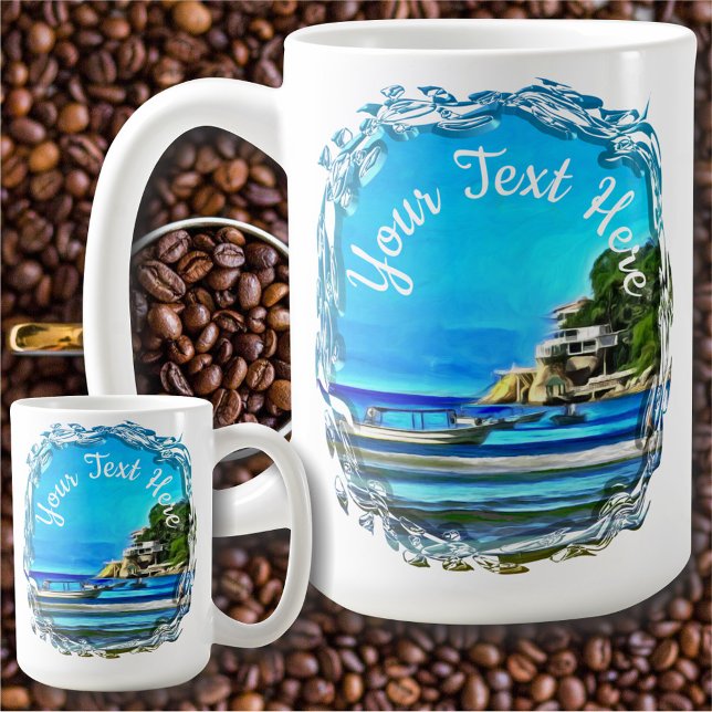Taza De Café Barcos pesqueros de Mismaloya 0346 (Subido por el creador)