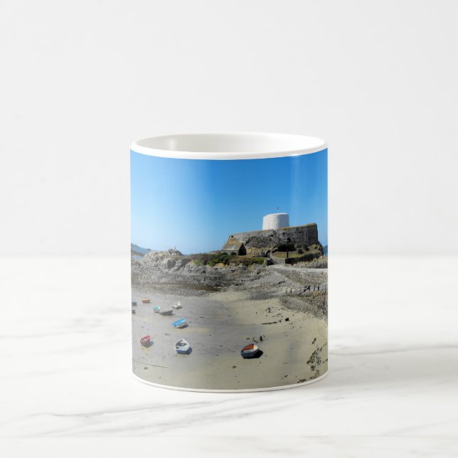 Taza De Café Barcos y Fort Gray en Guernsey (Centro)