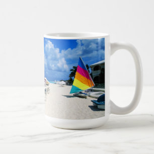 Taza De Café Barcos y sillas de playa