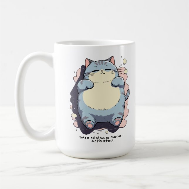 Taza De Café Bare Minimum Mode Activated – Relatable Mood (Izquierda)