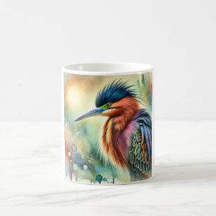 Taza De Café Barethroated Tiger Heron 080824AREF127 - Watercolo