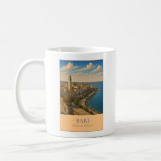 Taza De Café Bari, Italy – Vintage Travel Mug
