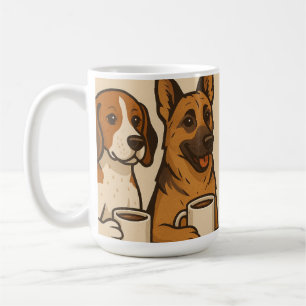 Taza De Café Bark y Brew: Todos tienen cola