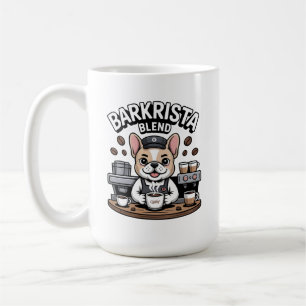 Taza De Café Barkrista Barista Divertido Bulldog Francés Café