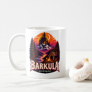 Taza De Café Barkula Establecido En La Casa Del Perro Padre Per