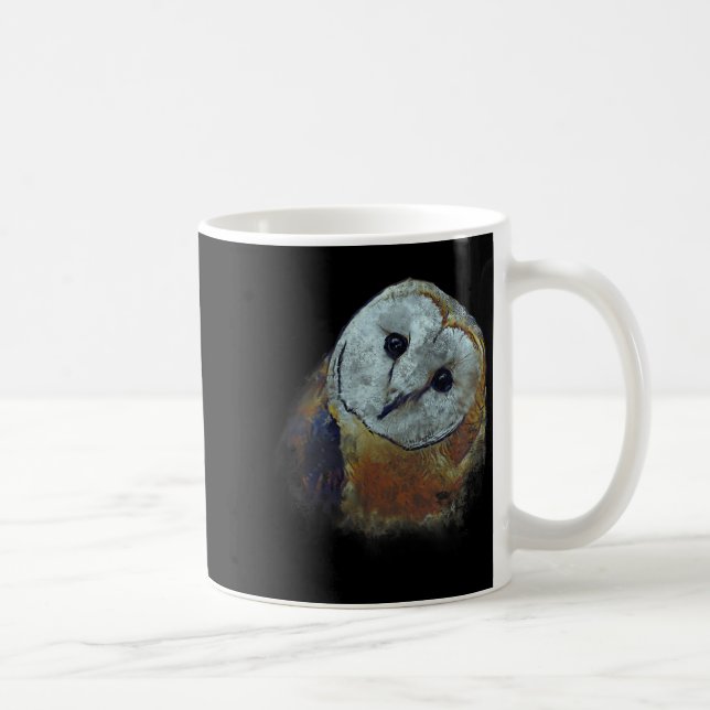 Taza De Café Barn Owl Painting Owl Art  (Derecha)