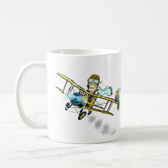 Taza De Café Barnstormer y pájaro (Izquierda)