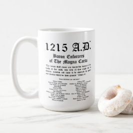 Taza De Café Baron de la Carta Magna 1215 A.D.™ hace cumplir la