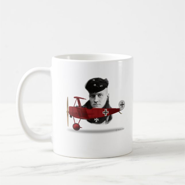 Taza De Café Barón rojo Mug (Izquierda)