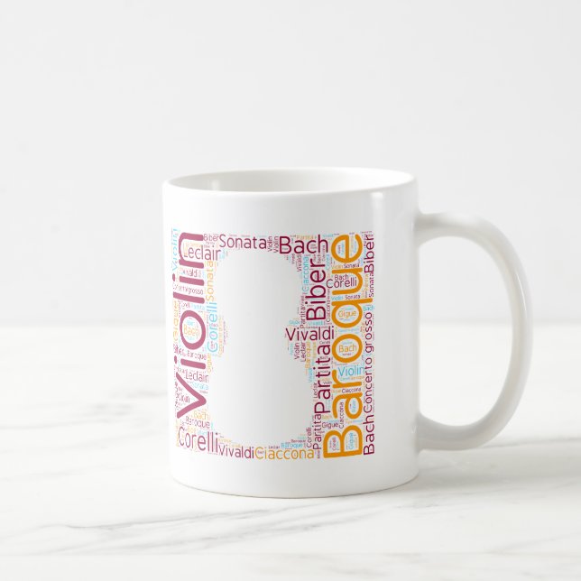 Taza De Café Baroque Violin Cloud mug (Derecha)