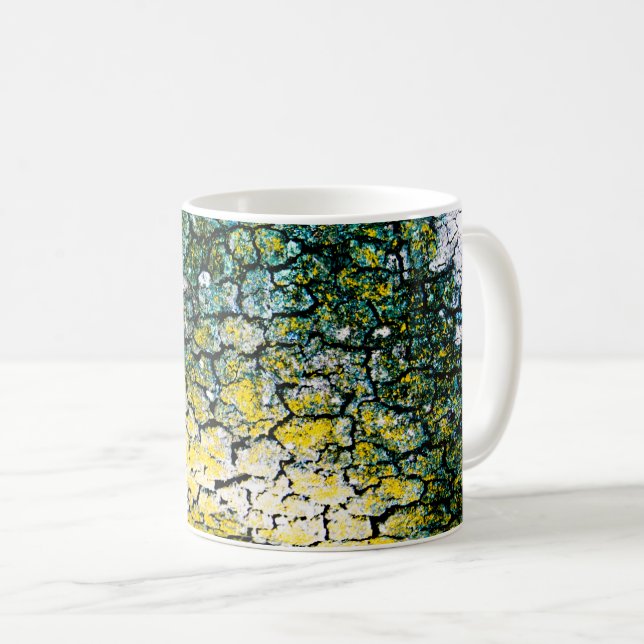 Taza De Café Barquilla verde y amarillo (Anverso derecho)