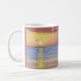 TAZA DE CAFÉ BARRA DE CAFÉ "GULL NAPLES FLORIDA"