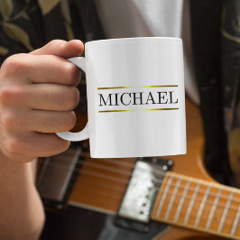 Taza De Café Barra de nombres de lujo